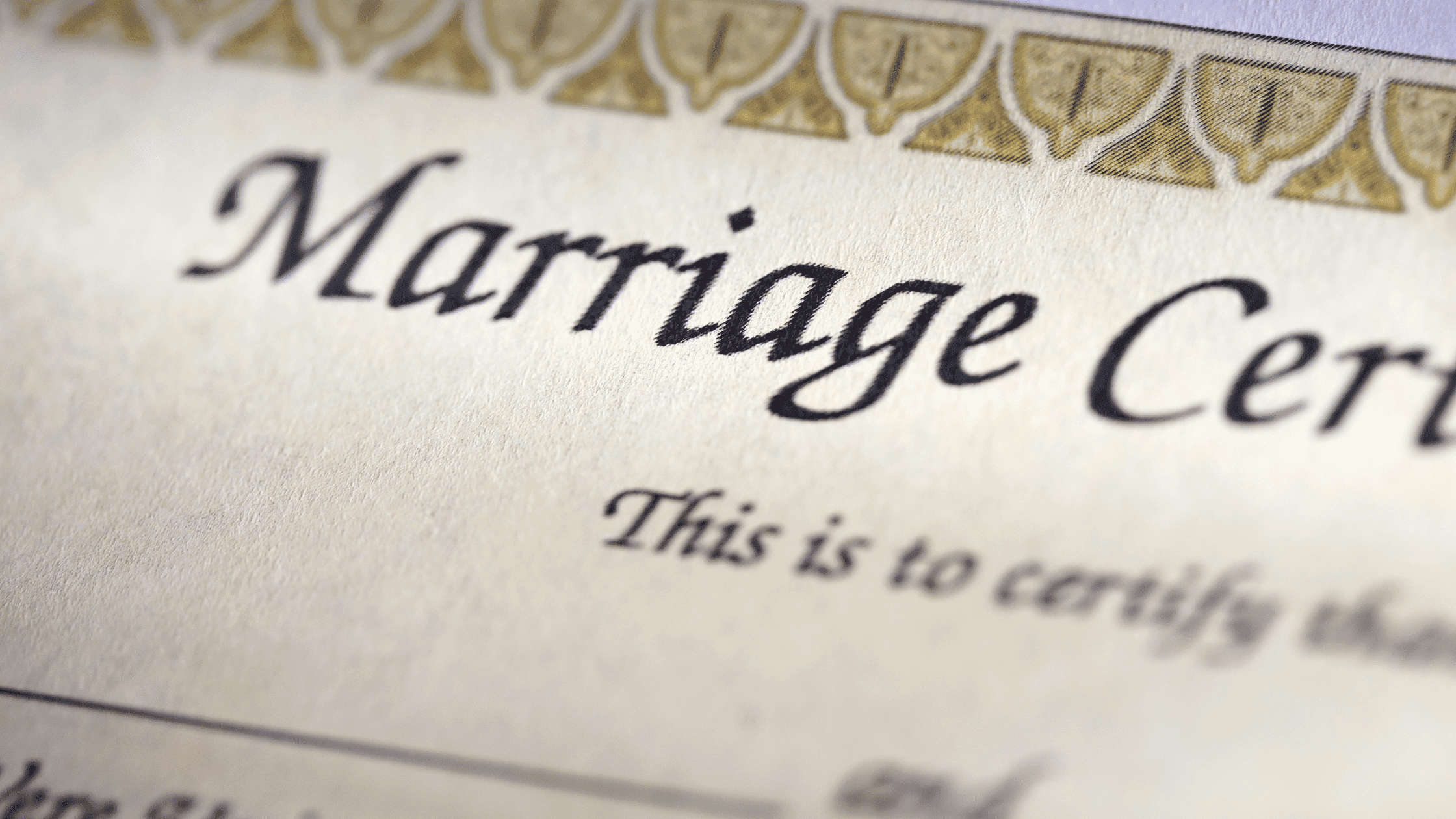 Lost marriage certificate Lost marriage certificate