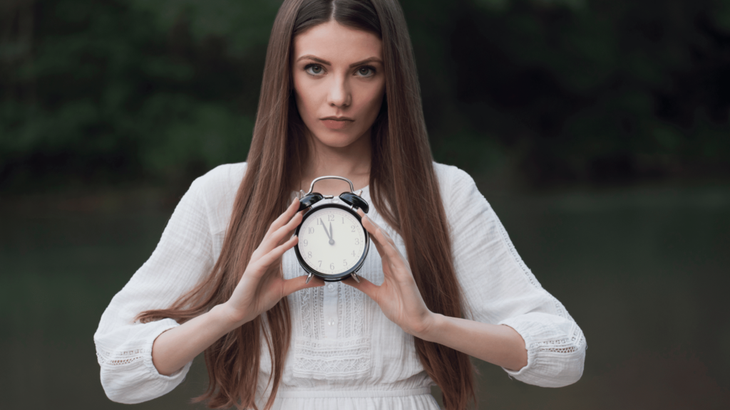 Woman waiting for a divorce