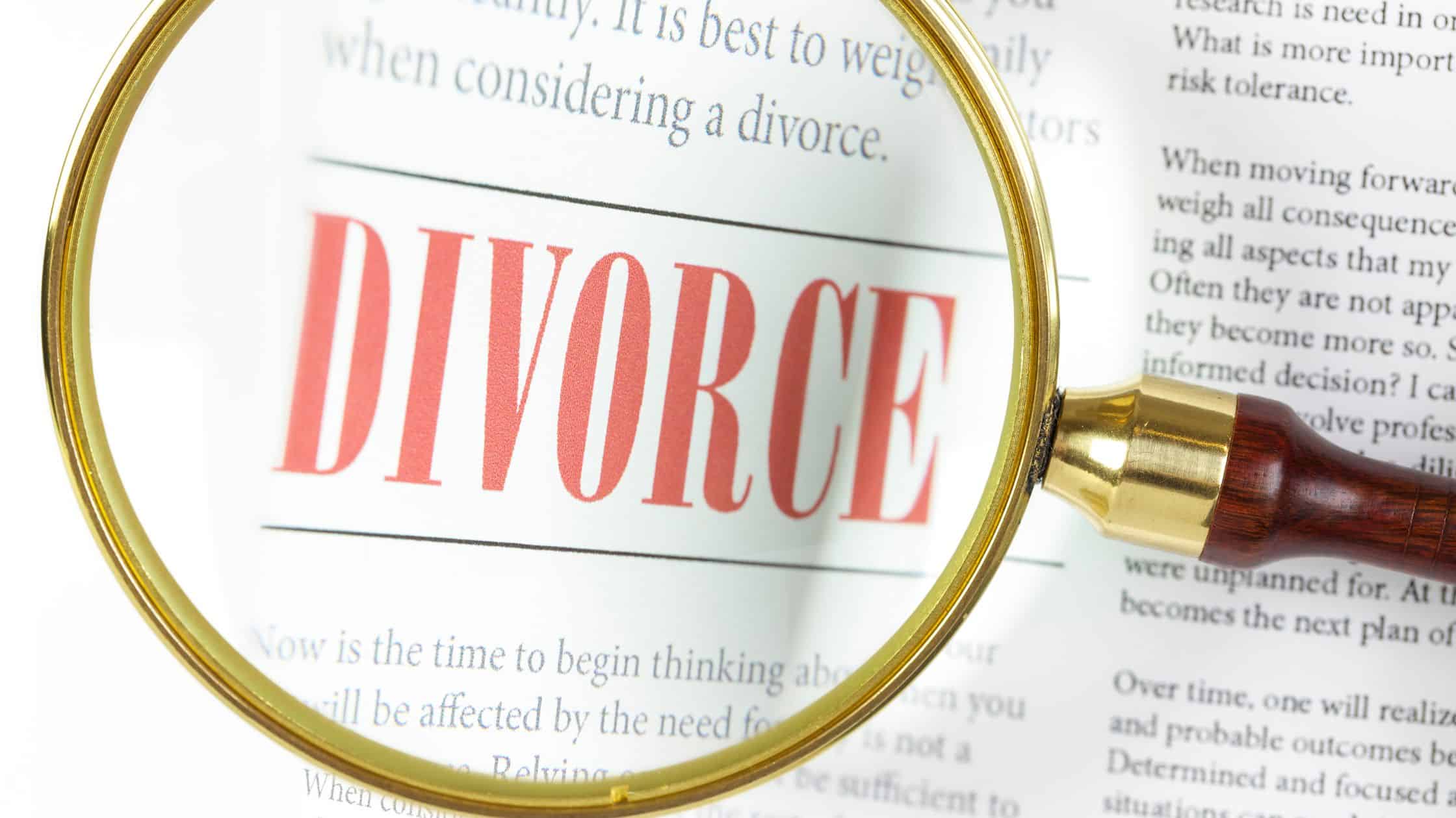 Divorce under the microscope